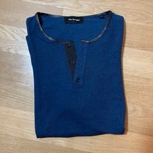 Kooples Short Sleeve Henley Tee